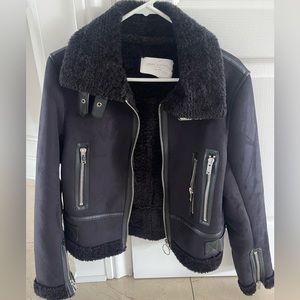 Zara Aviator suede Jacket